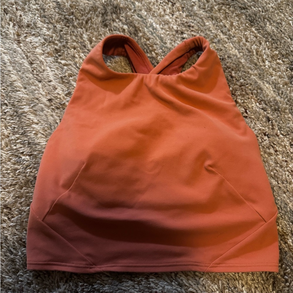 lululemon athletica Rust Orange Crossover Sports Crop